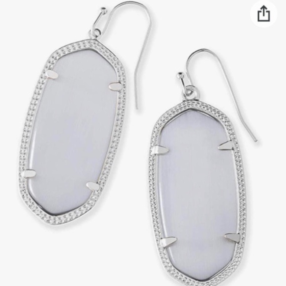 Kendra Scott Elle slate cat’s eye earrings